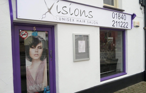 Visions unisex hair salon Camelford